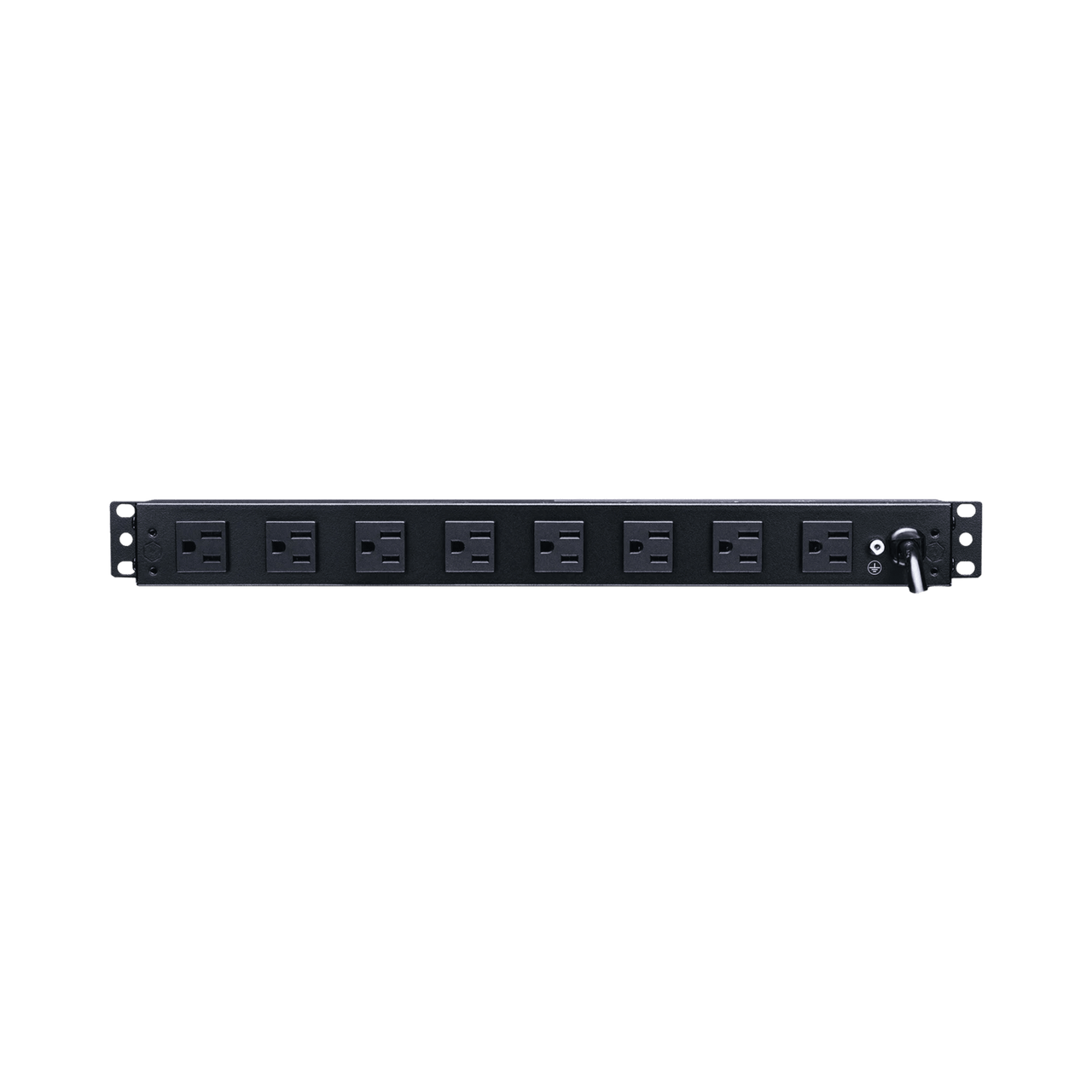 DP1N191015S PDU Básico de Montaje en Rack, Con 10 Salidas NEMA 5-15R y Protección Contra Sobretensiones,  Enchufe de Entrada NEMA 5-15P, de 19in, 1UR, 15 Amp, 120 Vca