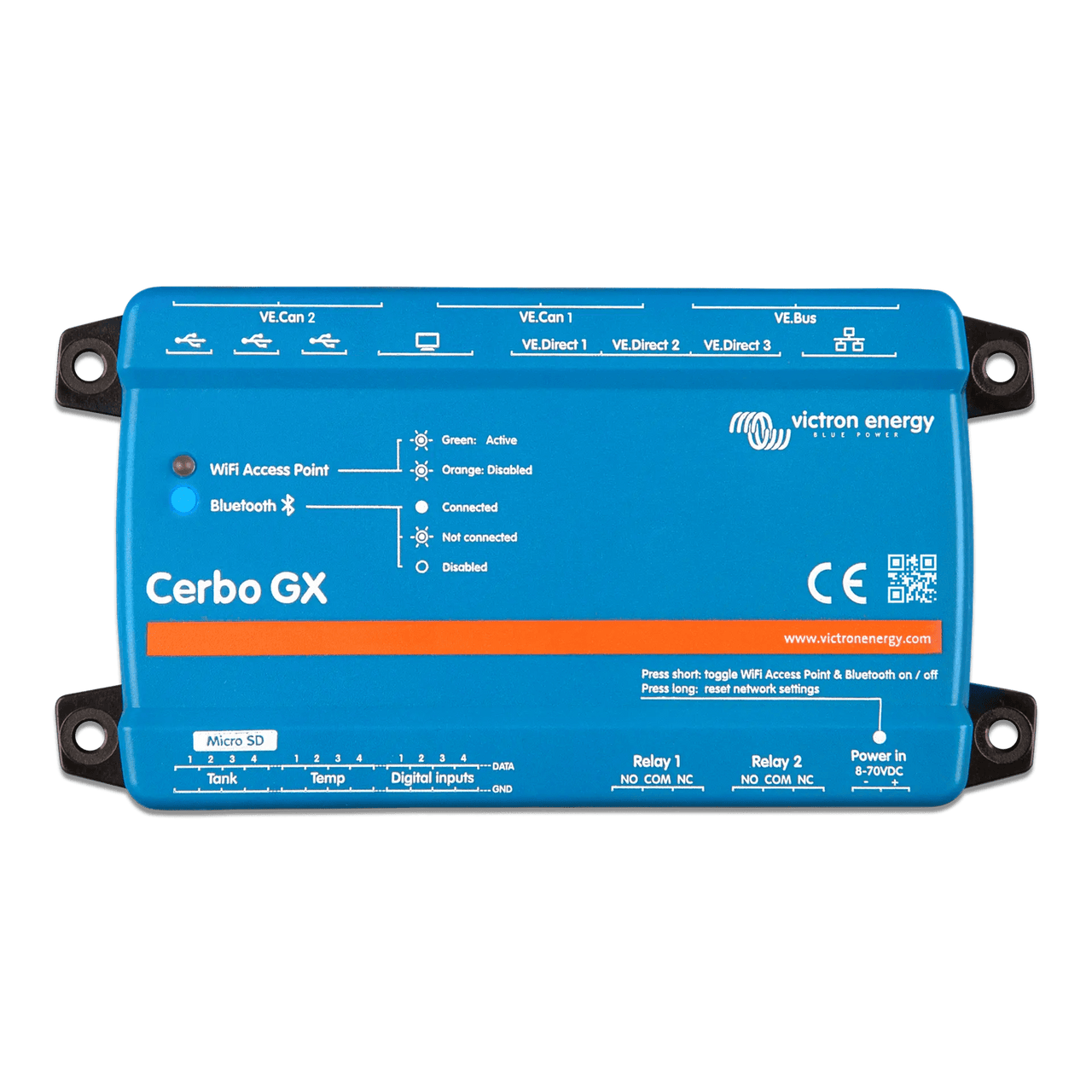 CERBOGXMK2 Cerbo GX MK2 / Centro de comunicaciones / Monitoreo Remoto para Sistemas Victron