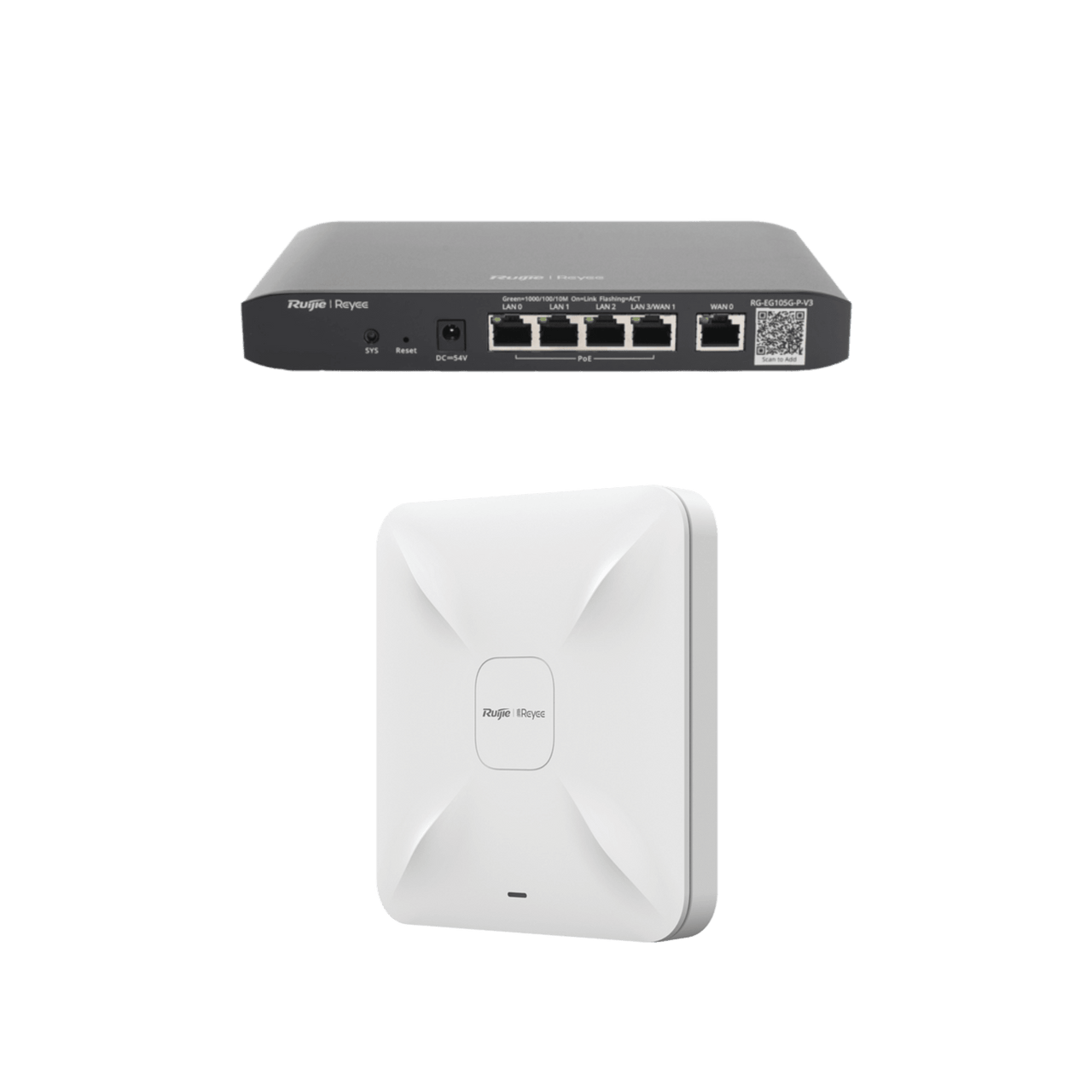 RG-DEMO-EG-W5 Equipos Ruijie DEMO Ideal para Probar Integraciones de Redes en Oficina / Hotel con WiFi 5