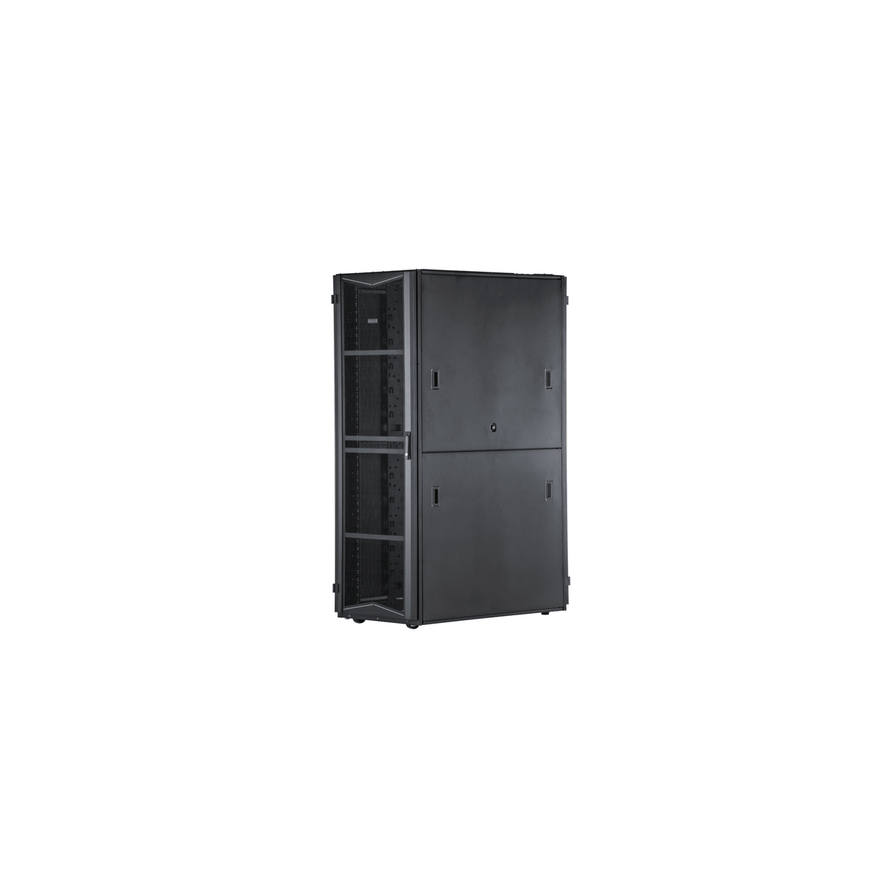 XG84512BS0001 Gabinete FlexFusion para Centros de Datos, 45 UR, 800 mm de Ancho, 1070 mm de Profundidad, Fabricado en Acero, Color Negro