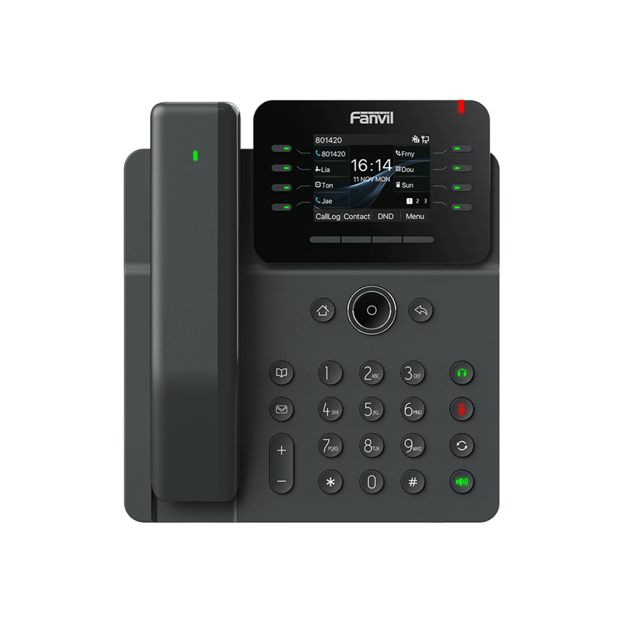 V62-PRO Telefono IP Handset Inalámbrico, 12 Líneas SIP, Conferencia 6 Vias, Puertos Gigabit, PoE, Pantalla 2.8
