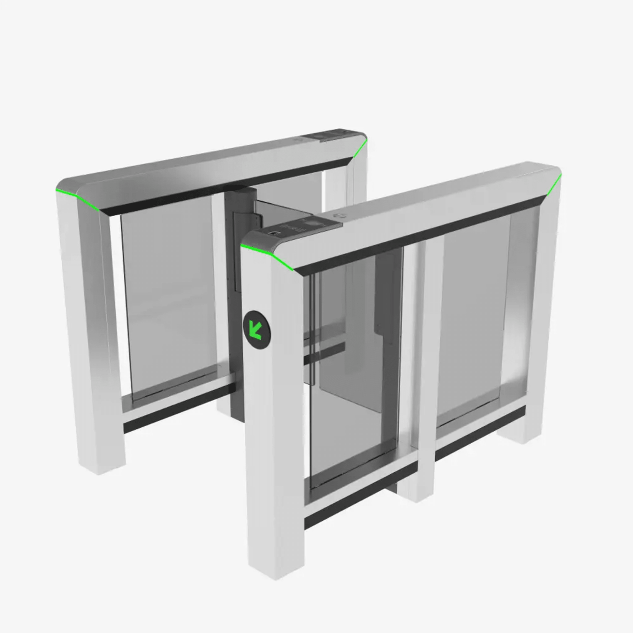 MARSS1000 Puerta de Velocidad de un Solo Carril Mars-S1000 Series / Sensor Infrarrojo 8 pares (opción hasta 12) / Controlador PGIC / Acero Inoxidable SUS304 / Panel de Lectura Conmutable / Anti-Seguimiento / Monitoreo Unidireccional / Integración con