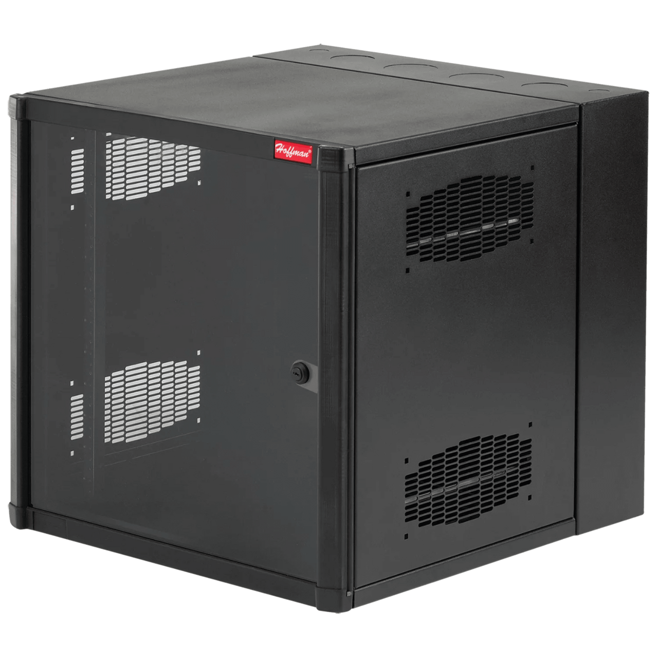 EWMW482430 Gabinete AccessPlus de Montaje en Pared de 19in, Rieles Numerados y Roscados #10-32, Puerta con Ventana de Seguridad, 600 mm de Ancho, 762 mm de Profundidad, 26 UR, Color Negro