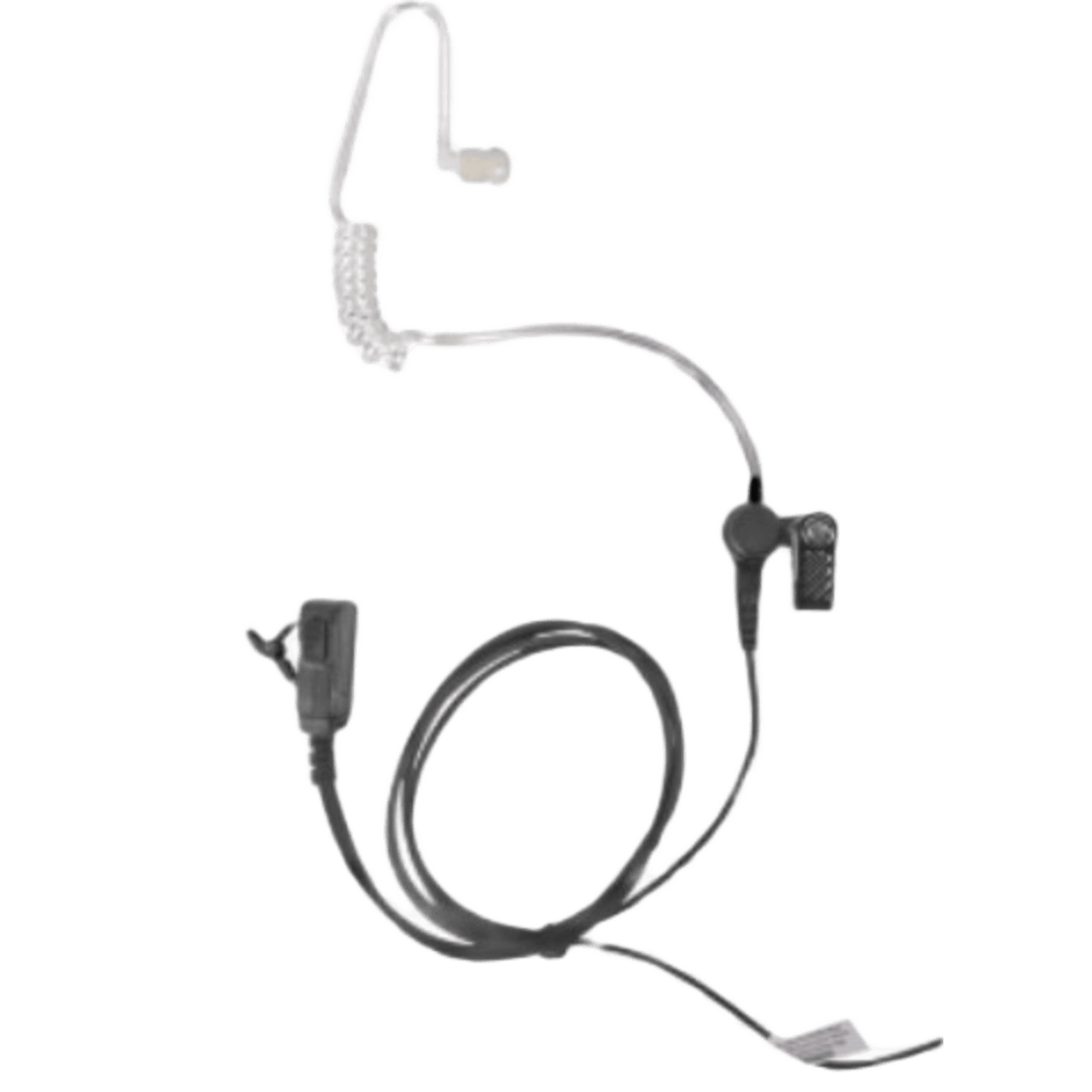 NF893ET Micrófono Audífono de Solapa Para Radio Marino TXM52 / Tubo Acústico Transparente / 2 Cables / Audio Nítido en Transmisión y Recepción