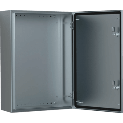 Gabinete de Acero Inoxidable 304L ASR IP66 400x300x210 mm (15.7 x 11.8 x 8.3 in) / 2 Cerraduras / Montaje Placa 2 mm
