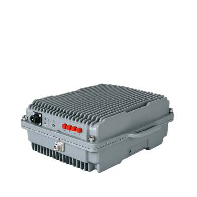 Amplificador de Señal Celular / Repetidor de Fibra Óptica Digital / Radio Definida por Software / Banda 2-4-5 Completa / 27 dBm Potencia Salida / IP65 Exterior / Monitoreo RJ45