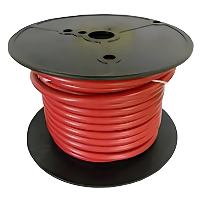 Cable para Batería Marina Cobra 6 AWG / 100 Pies / Cubierta PVC Retardante de Llama Roja / Cobre Estañado Clase K / 600V / Temperatura 105°C Seco y 75°C Húmedo / Cumple UL 1426, UL Listed BC-5W2 y ABYC