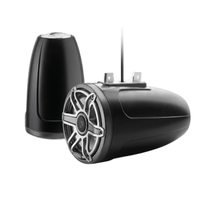 Bocina Marina Coaxial Serie M6 / 7.7 Pulgadas / Woofers Optimizados DMA / Tweeters de Cúpula de Seda / Montaje Tubular o Superficie / Iluminación LED RGB Transflective / Certificación UV y Niebla Salina