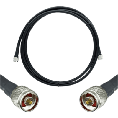 Jumper Coaxial con Cable Wilson-400 / Conector N Macho en los Extremos / 6.1 Metros (20.01 Pies) de Longitud.