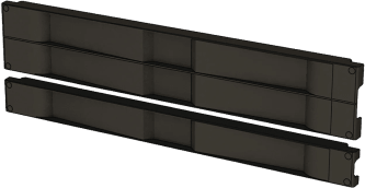 Tapa Ciega de Plástico de Instalación Rápida (Sin Herramientas / A Presión), para Rack de 19" 1 UR Color Negro