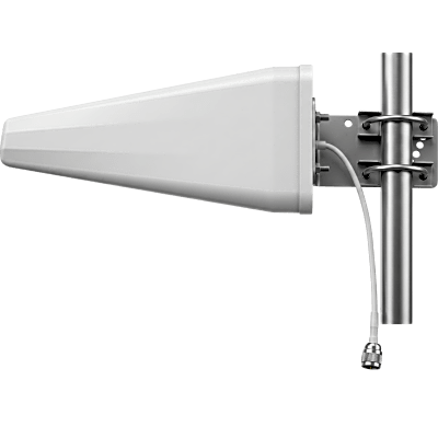 Antena Direccional Log Periódica / 698-960 MHz y 1710-2700 MHz / Ganancia 11 dBi / 100 W / Interior y Exterior