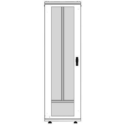 Gabinete Rack 42 Unidades / Piso 19 Pulgadas / Puerta Cristal Templado / Capacidad Carga 1000 Kg / Acero Calibres 16-18-20 / Ventilación Superior / Ruedas y Niveladores / Cerradura Seguridad