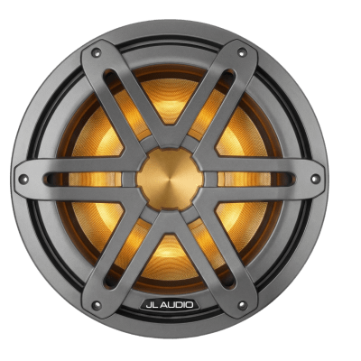 JL Audio M3 / Subwoofer Náutico / 10 pulgadas / Serie M3 / LED Integrado / Rejilla Deportiva Gris / JL Audio