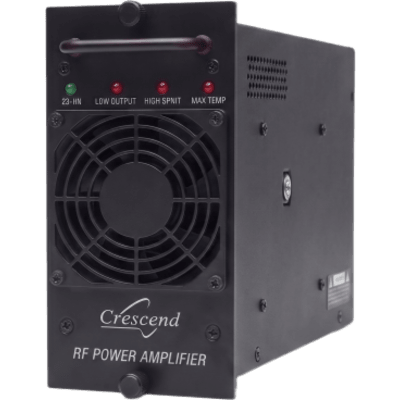 Amplificador de Potencia UHF 100 Watts / 403-450 MHz/ Modular / 19 Pulgadas / Protección VSWR / Enfriamiento Forzado / Alimentación 13.8 VDC
